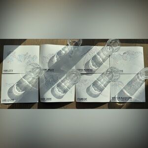 8 Ski Resort Prints (8in x 12in)